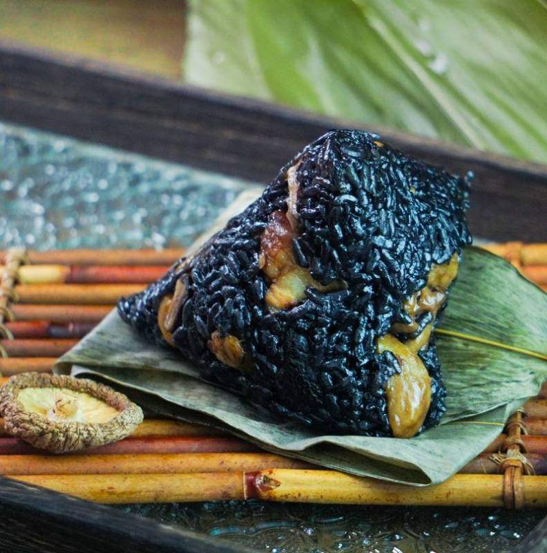 福建·龙海 老菜脯乌米粽 乌米+板栗+香菇+老菜脯+卤肉 尝鲜装4个